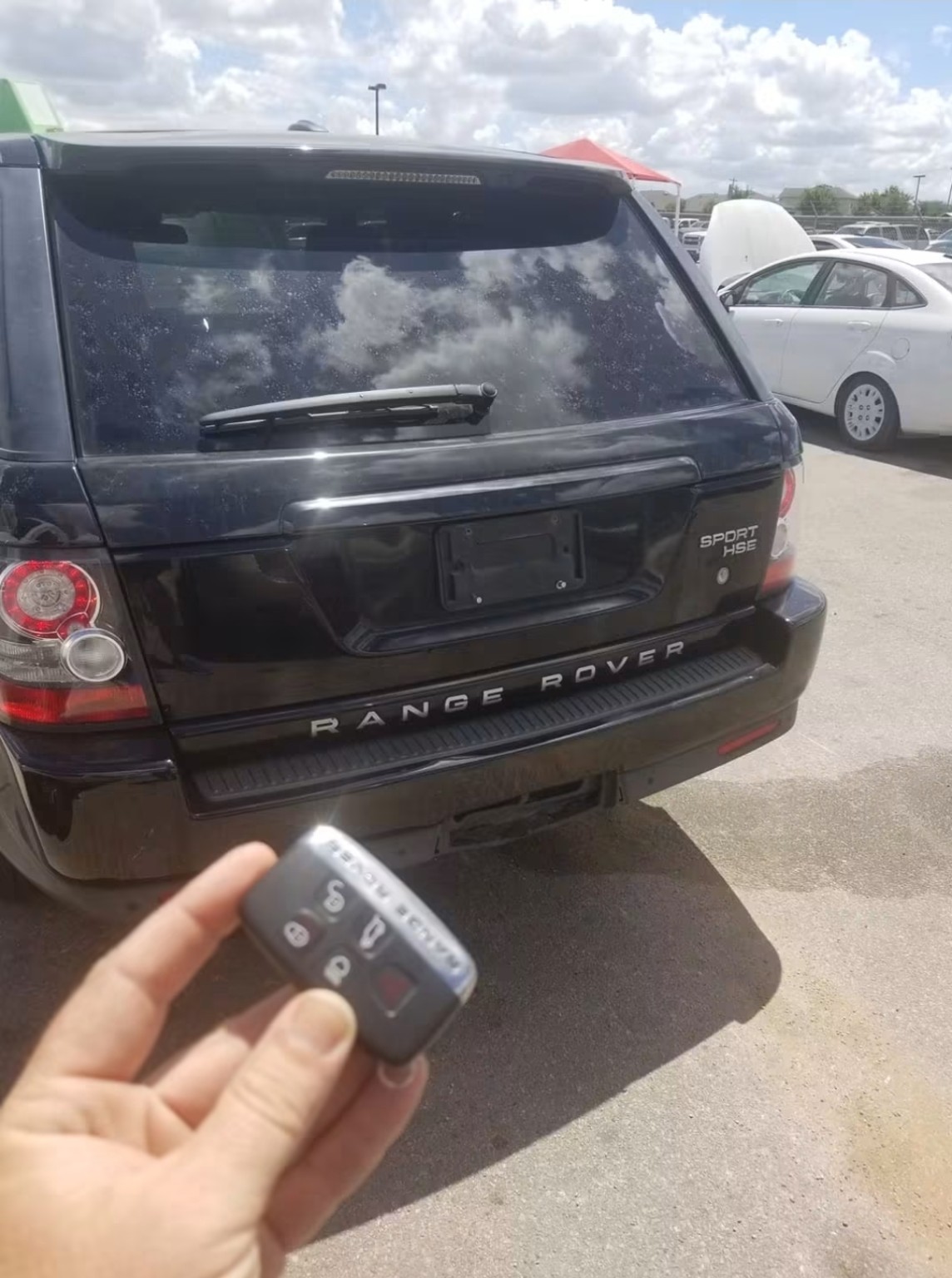 Range Rover Sport with a completed replacement key fob